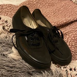 Black on Black Vans